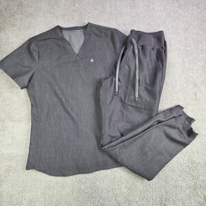 Fabletics Scrub Set Women's Top Small Women's Pants XS Gray